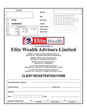 Client Registration Form