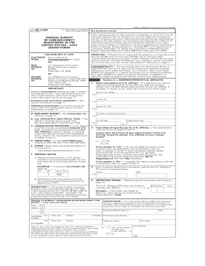 Form BE-15(SF) - Annual Survey of Foreign Direct Investment in the United States