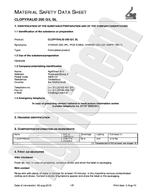 Cal osha form 200 - CLOPYRALID 200 GL SL - losangeles bazoon