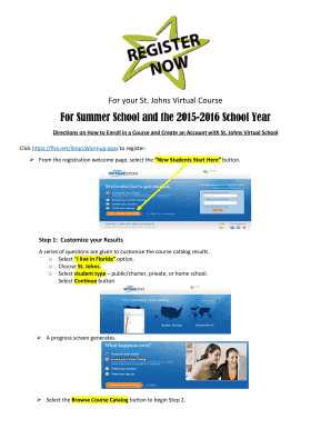 St. Johns Virtual School Enrollment Guide
