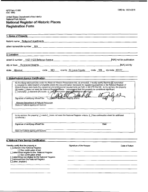National Register of Historic Places Registration Form