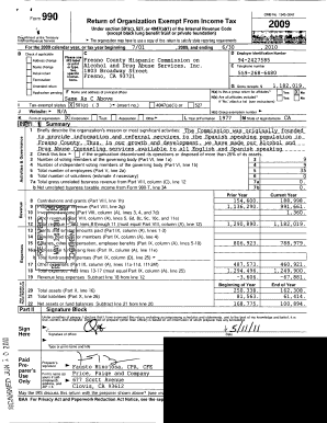 Form 990 O Return of Organization Exempt From Income Tax