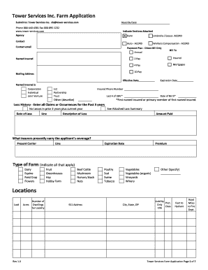Tower Services Farm Application