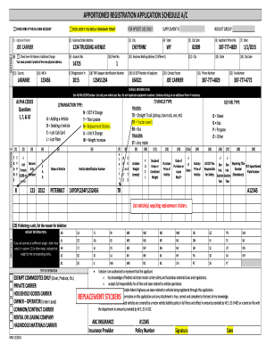 Wyoming Apportioned Registration Application