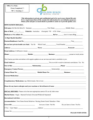 New Patient Registration Form