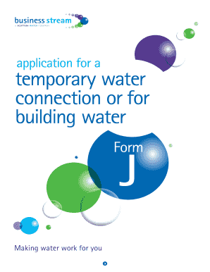 Temporary Water Connection Application Form