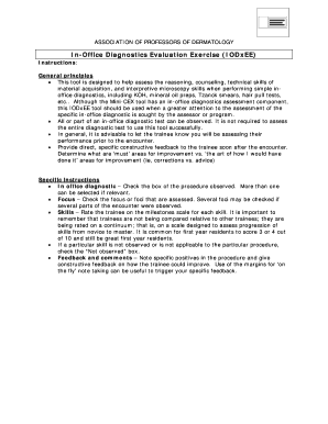 In-Office Diagnostics Evaluation Exercise