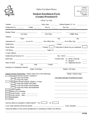 Student Enrollment Form