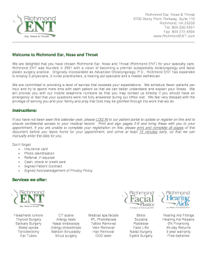 Patient Contract for Medical Services