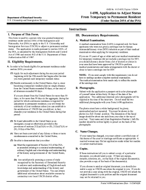 I-698 Application to Adjust Status