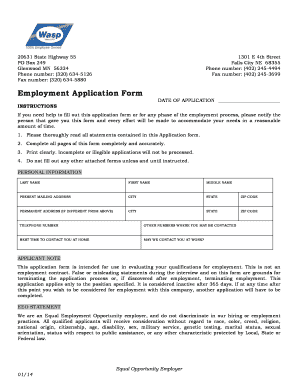 Employment Application Form