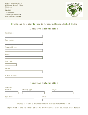 Donation Form