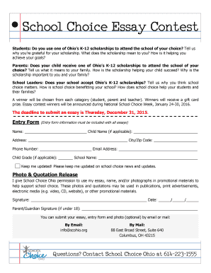 School Choice Essay Contest