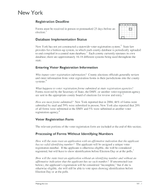 New York Voter Registration Form