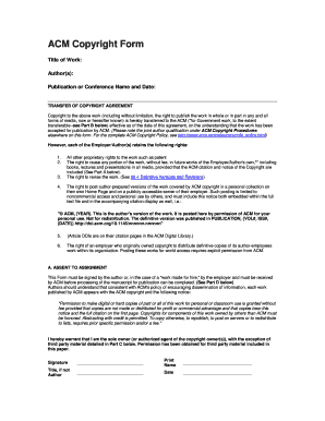 ACM Copyright Transfer Agreement