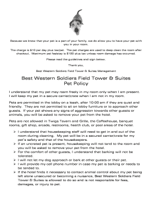Pet Policy Agreement
