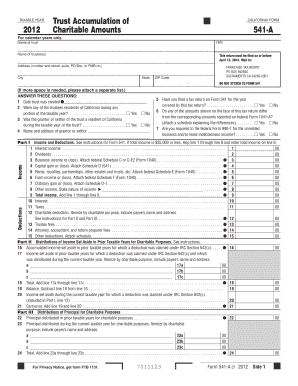 California Form 541-A