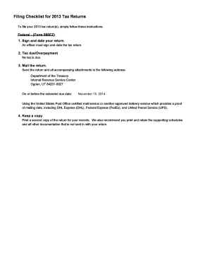 Form 990-EZ 2013 Tax Return
