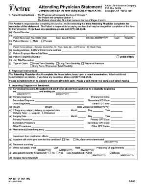 Attending Physician Statement