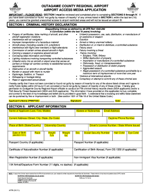 Outagamie County Regional Airport Access Media Application