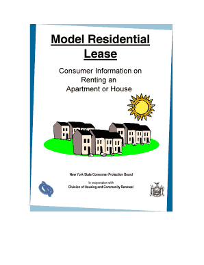 New York State Model Residential Lease