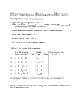 Math Classwork Assignment