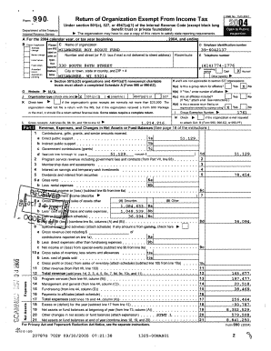 Form 990 Return of Organization Exempt From Income Tax