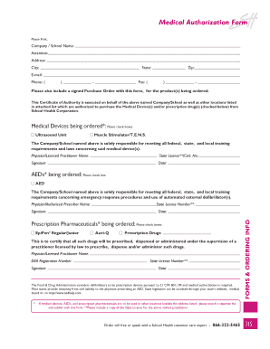 Medical Authorization Form