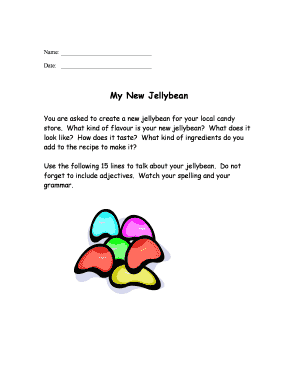 New Jellybean Creation Form