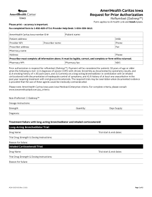 AmeriHealth Caritas Iowa Prior Authorization Form