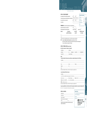 UWA Postgraduate Application Form 2009-2010