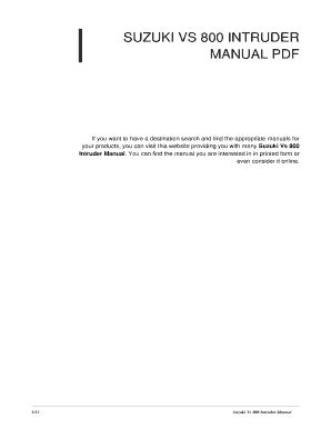 SUZUKI INTRUDER VS 800 MANUAL PDF intelligence overview