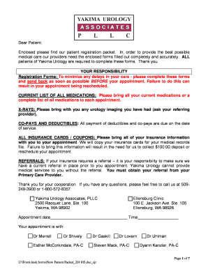 Patient Registration Packet