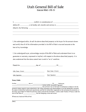 Bill of Sale