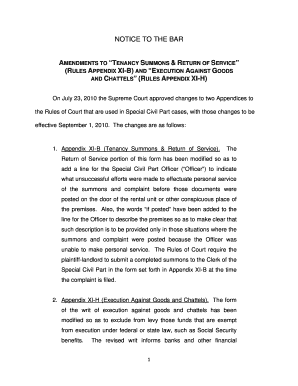 New Jersey Tenancy Summons and Return of Service