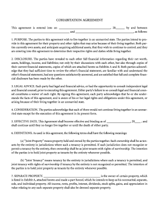 Ontario cohabitation agreement - COHABITATION AGREEMENT - Printable Agreements