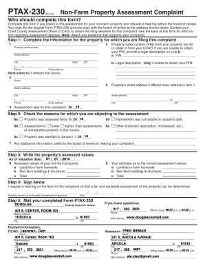 Illinois Non-Farm Property Assessment Complaint