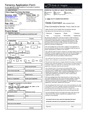 Tenancy Application Form
