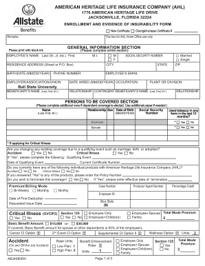 American Heritage Life Insurance Enrollment Form