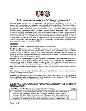 Information Security and Privacy Agreement