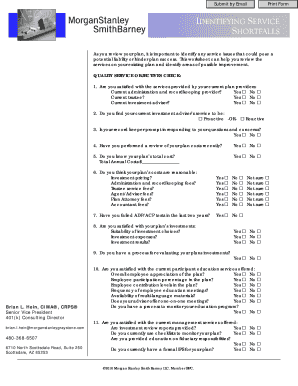 401k Plan Service Review Worksheet