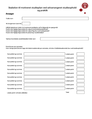 Motivated Study Plan Template