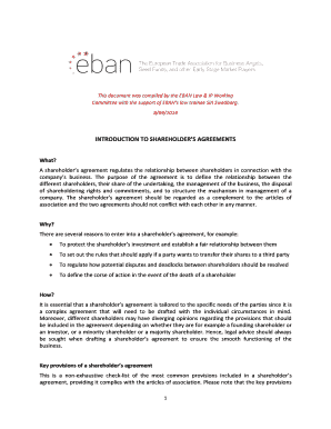 Shareholder's Agreement Template