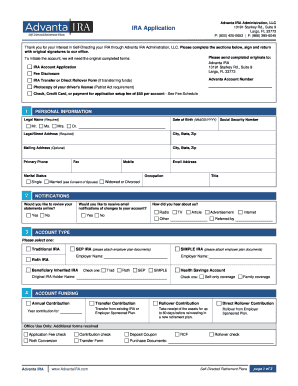 IRA Account Application