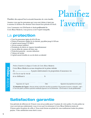 Formulaire d’adhésion assurance vie
