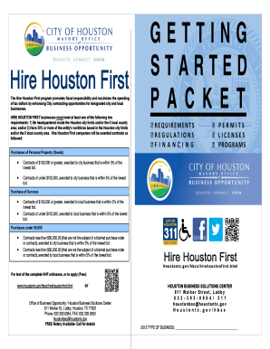 Hire Houston First Business Application