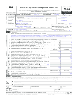 Form 990 Return of Organization Exempt From Income Tax