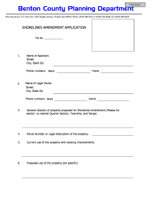 This packet is designed to assist you in preparing your application for a shoreline