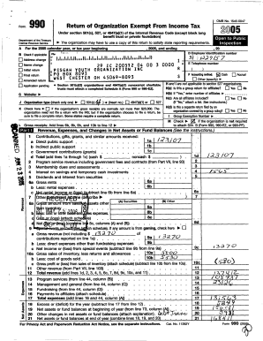 Form 990 Return of Organization Exempt From Income Tax