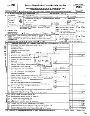Form 990 Return of Organization Exempt From Income Tax